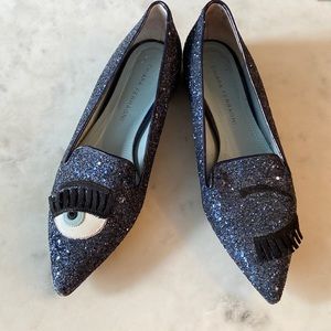 Chiara Ferragni Wink Glitter Flats